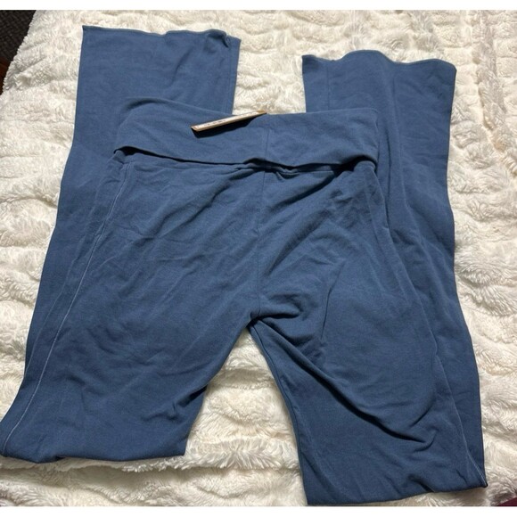 NWT SKIMS Sold Out Cotton Jersey Foldover Pant – Harbor, Size Small - Picture 4 of 6